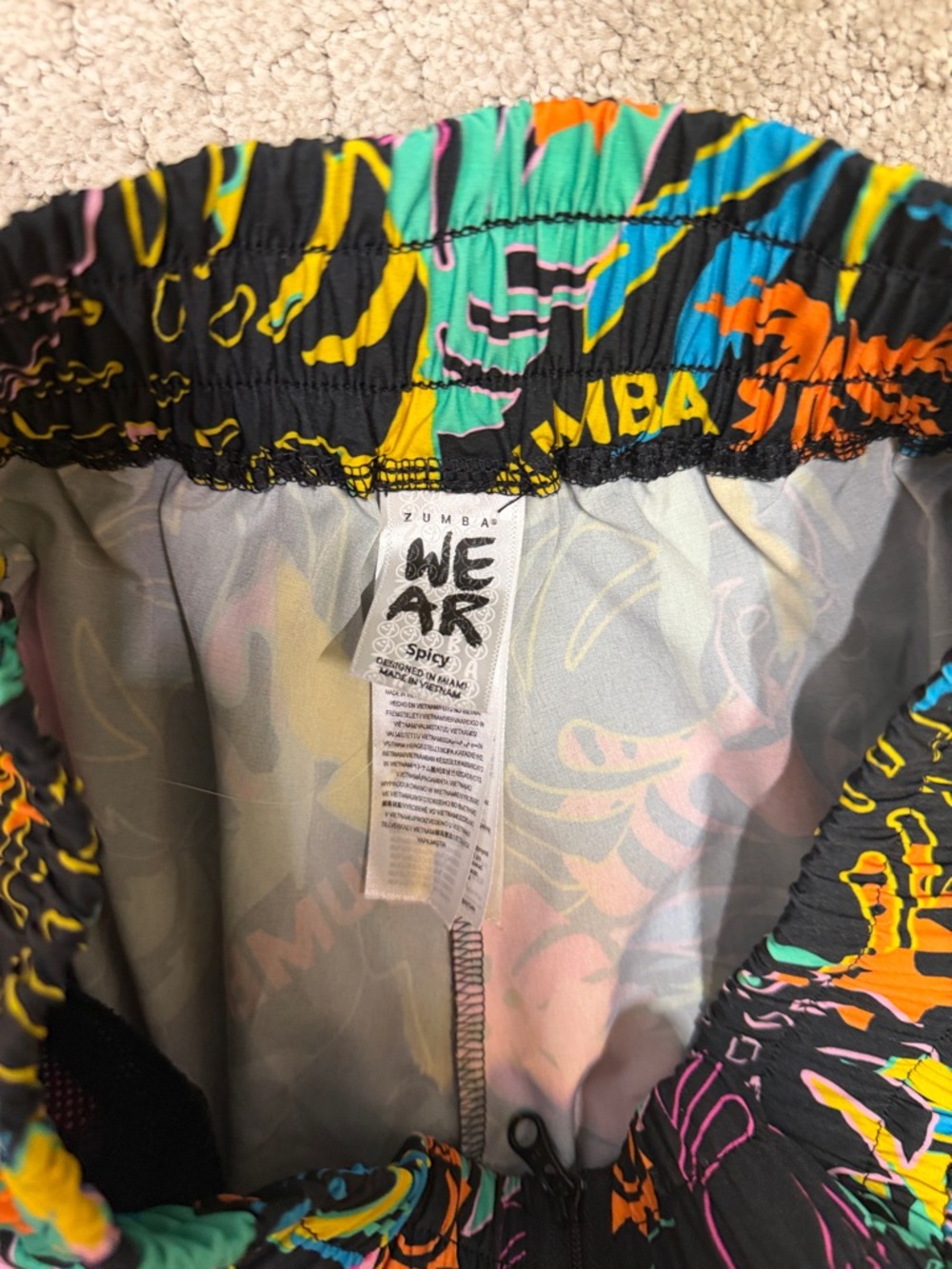 Zumba Palm Party High Waisted Track Pants - Picture 5 of 5